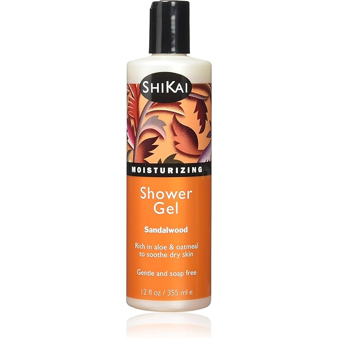 Shikai Products Shower Gel, Sandalwood, 12 Ounce